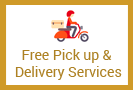 Free Pick up & Delivery Services, Fast Track Services